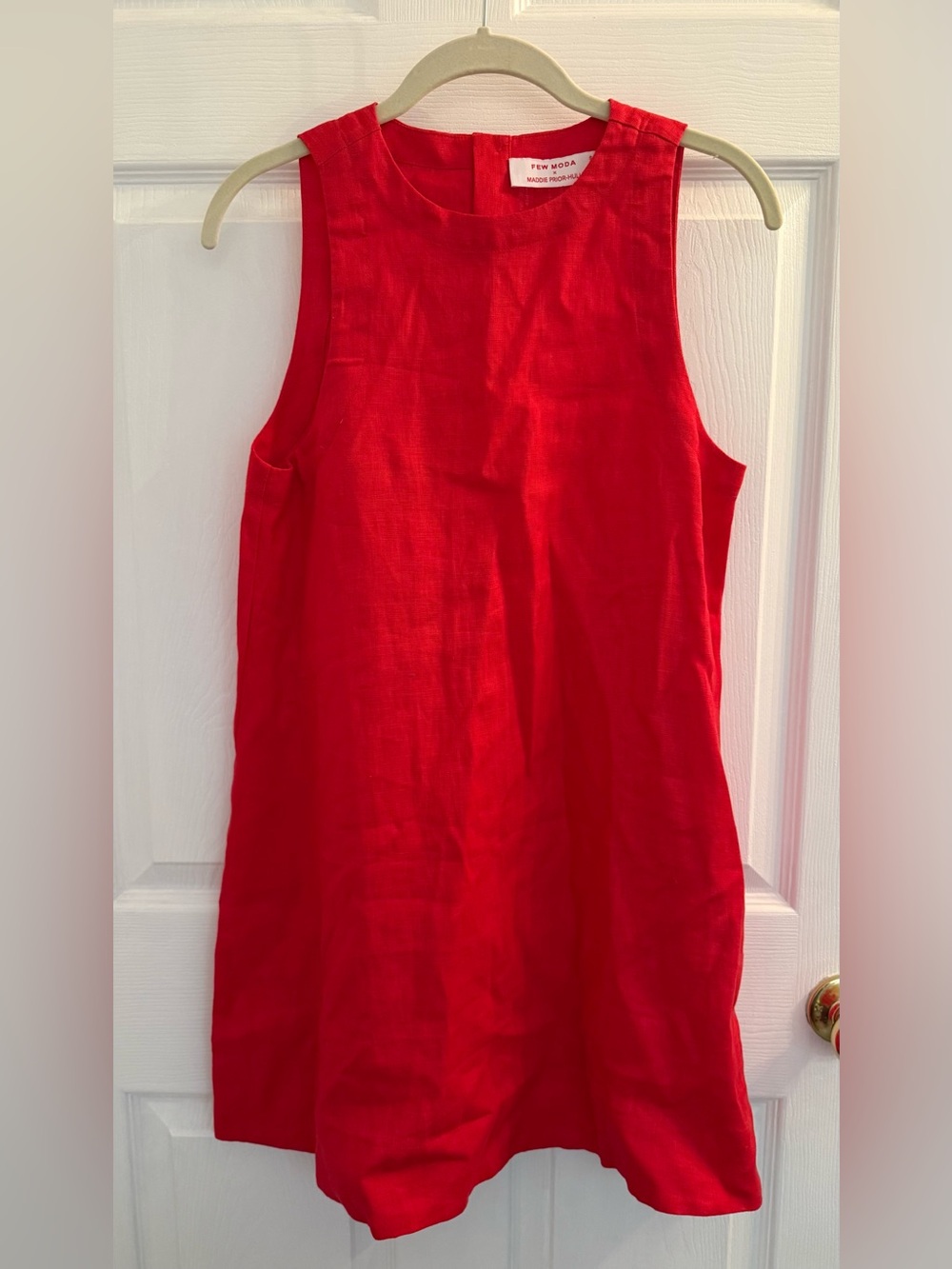 Red Sleeveless Shift Dress - FEW MODA Maddie Prior-Hull